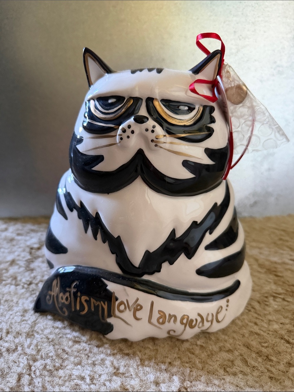 Blue Sky Clayworks Ceramic Cat Figurine